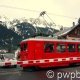 Chemin de Fer du Montenvers - arrivée d'un train à Chamonix