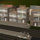 immeubles belges 1 dans Trainz de jour