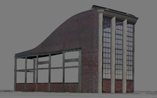 Rotonde type P - module d'extrémité droit