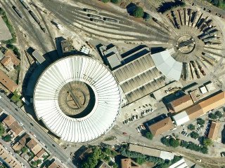 Rotonde type P - Avignon - vue aérienne